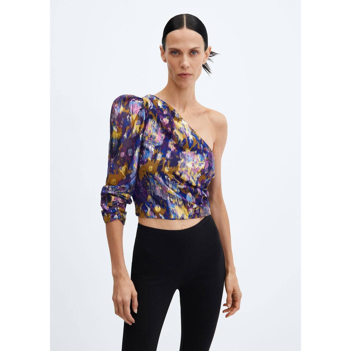 Mango sales blouse noire