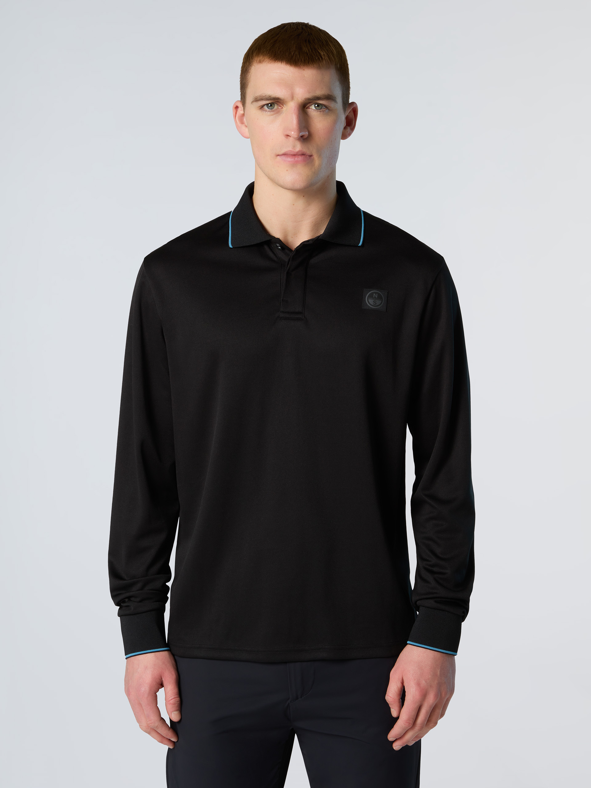 Polo manches longues piqué Coolmax, NORTH SAILS