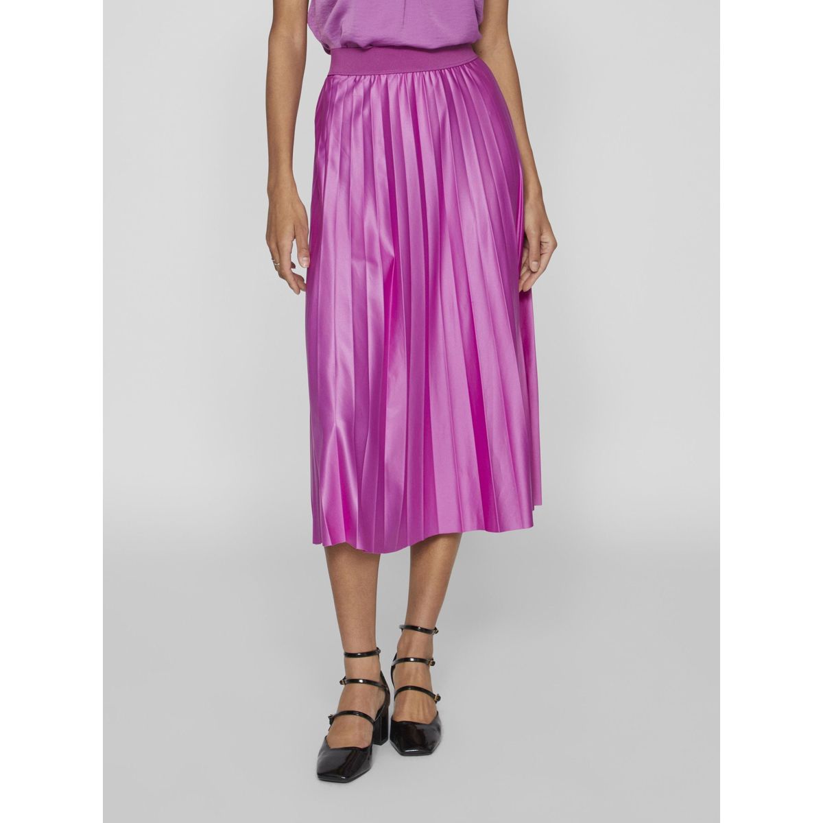 Jupe plissée sales rose poudré zara