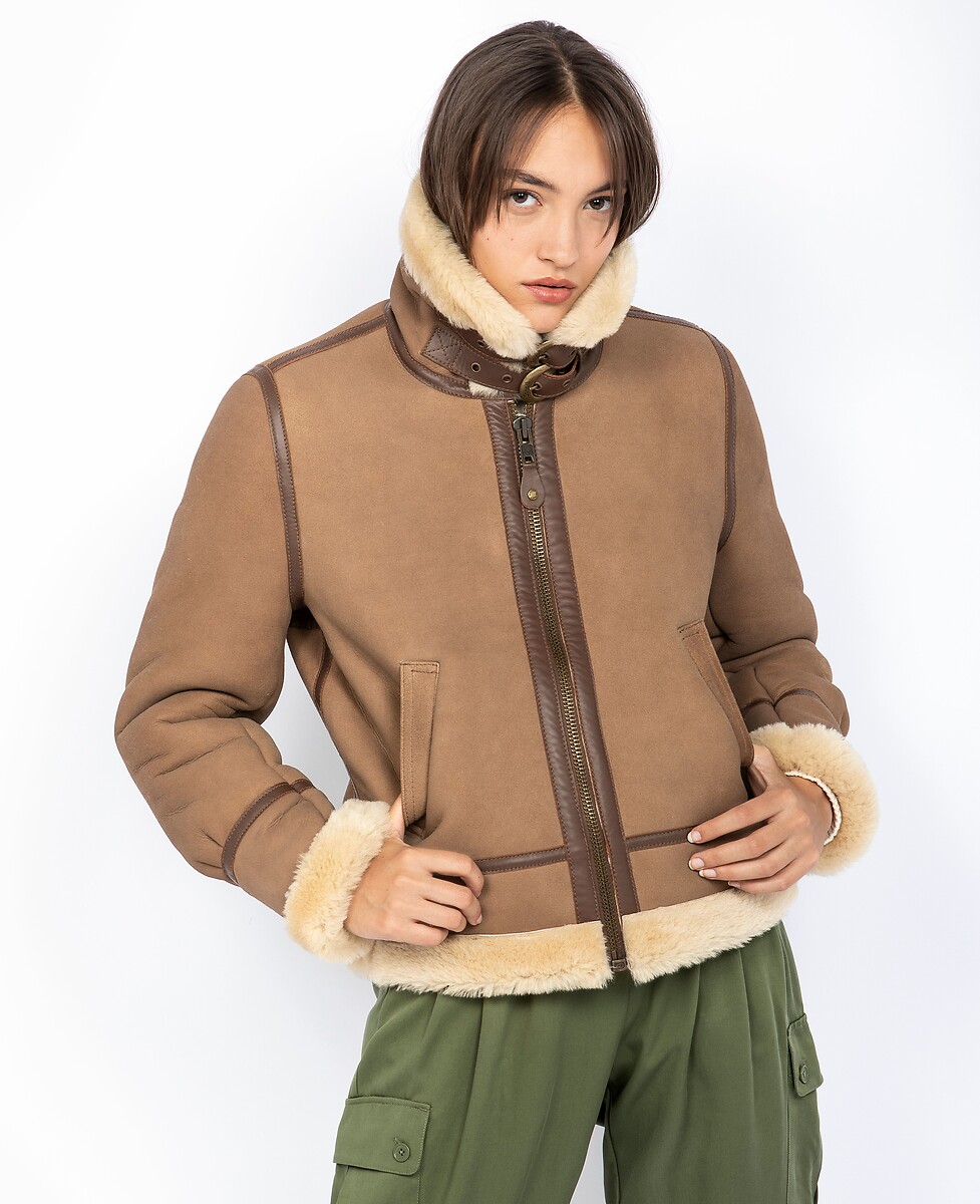 Blouson bombardier en peau de mouton LCW1255A