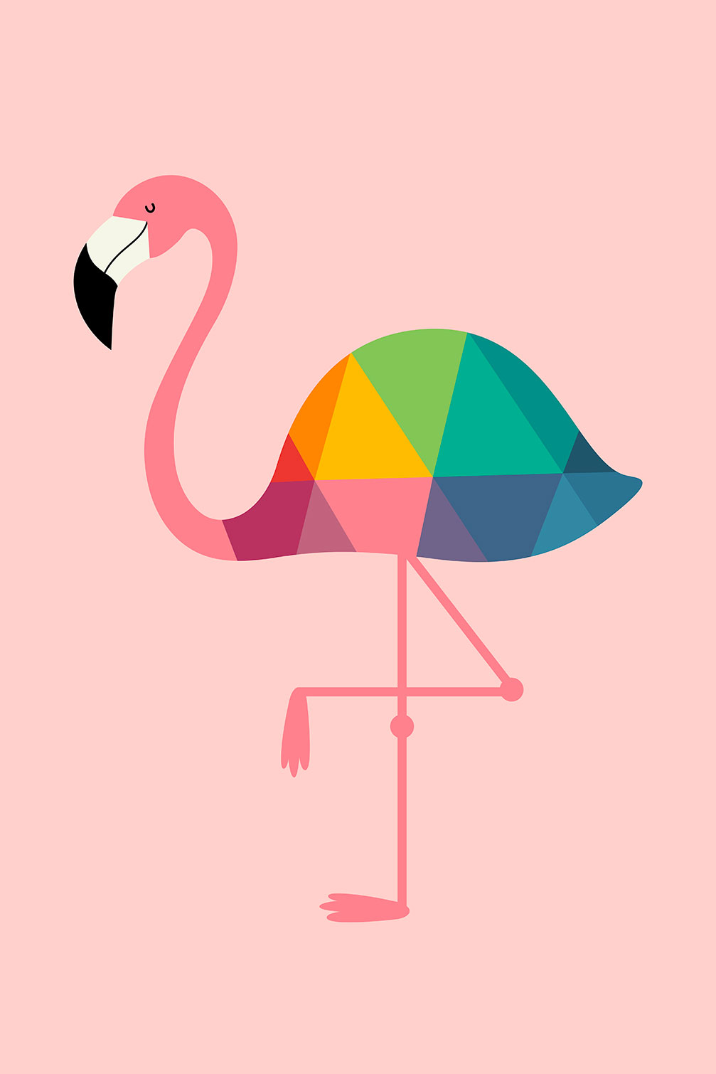 Tableau flamingo so girly, HEXOA