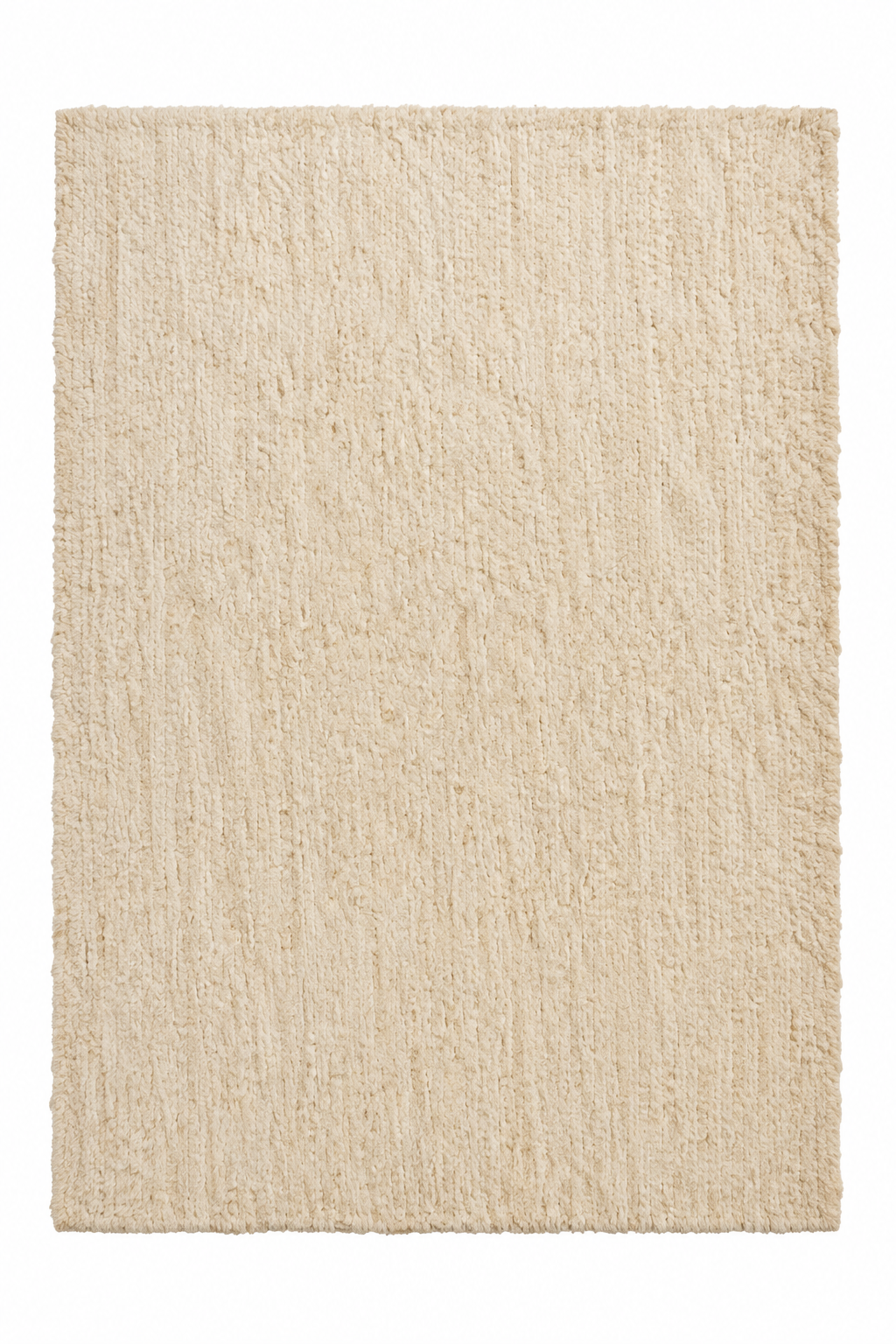 Tapis en tissus naturels beige 100x150 cm, HANNUN