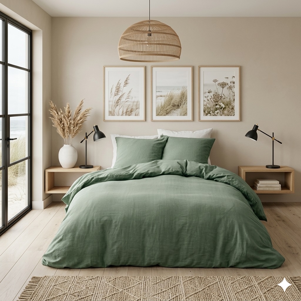Parure de lit en coton relief Collection Clara, EDEN