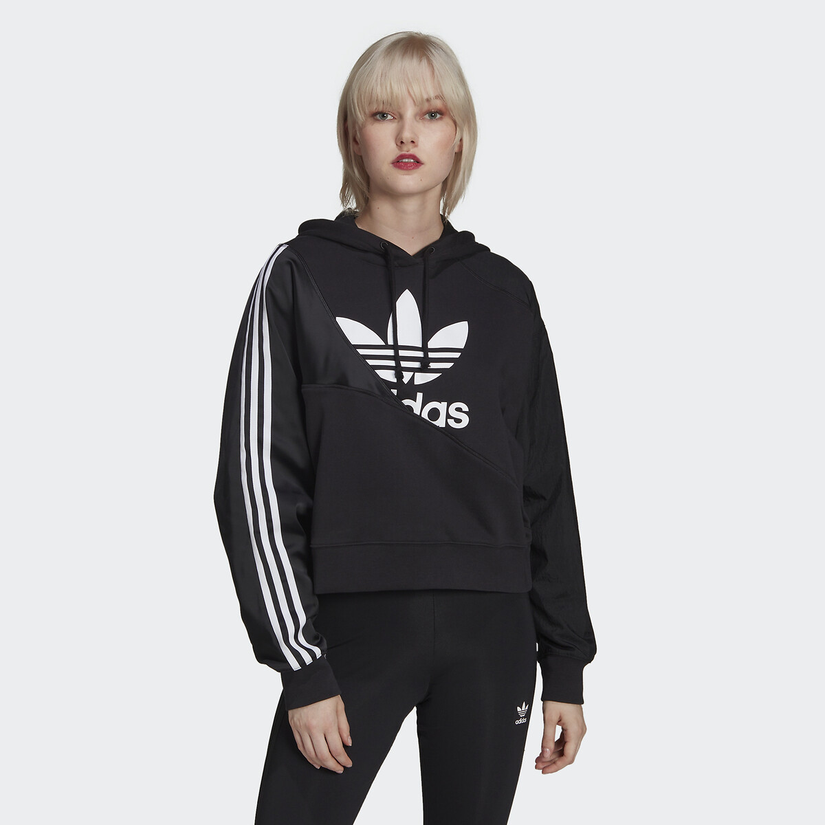 split trefoil hoodie Redoute Adidas black, in Originals Adicolor | La cotton,