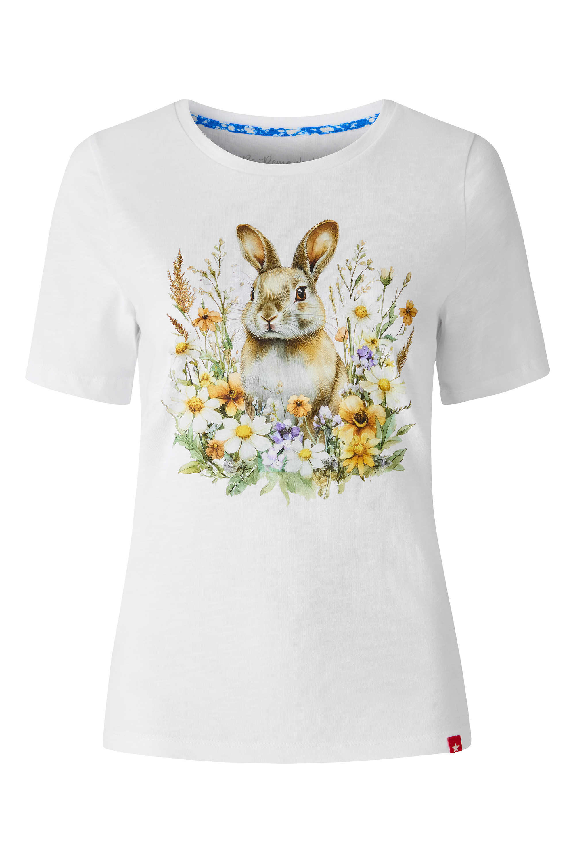 T-shirt à motif lapin et fleurs, JOE BROWNS