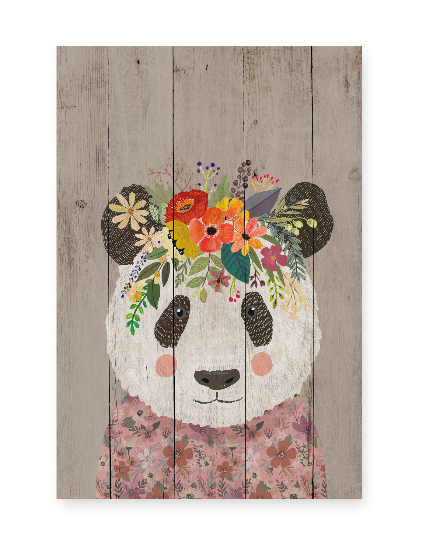 Panneau décoratif en bois ANIMAL FLORAL, REALLY NICE THINGS