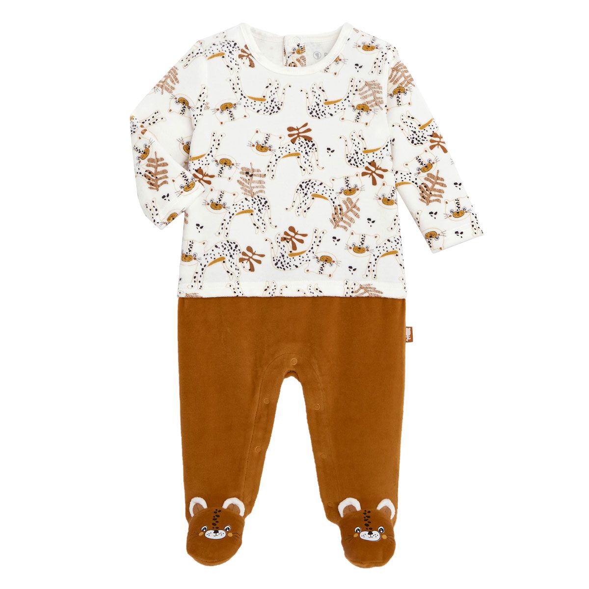 Pyjama bébé en Molleton Contenant du Coton Bio Pedro Petit Béguin 80cm 12 Mois Taille