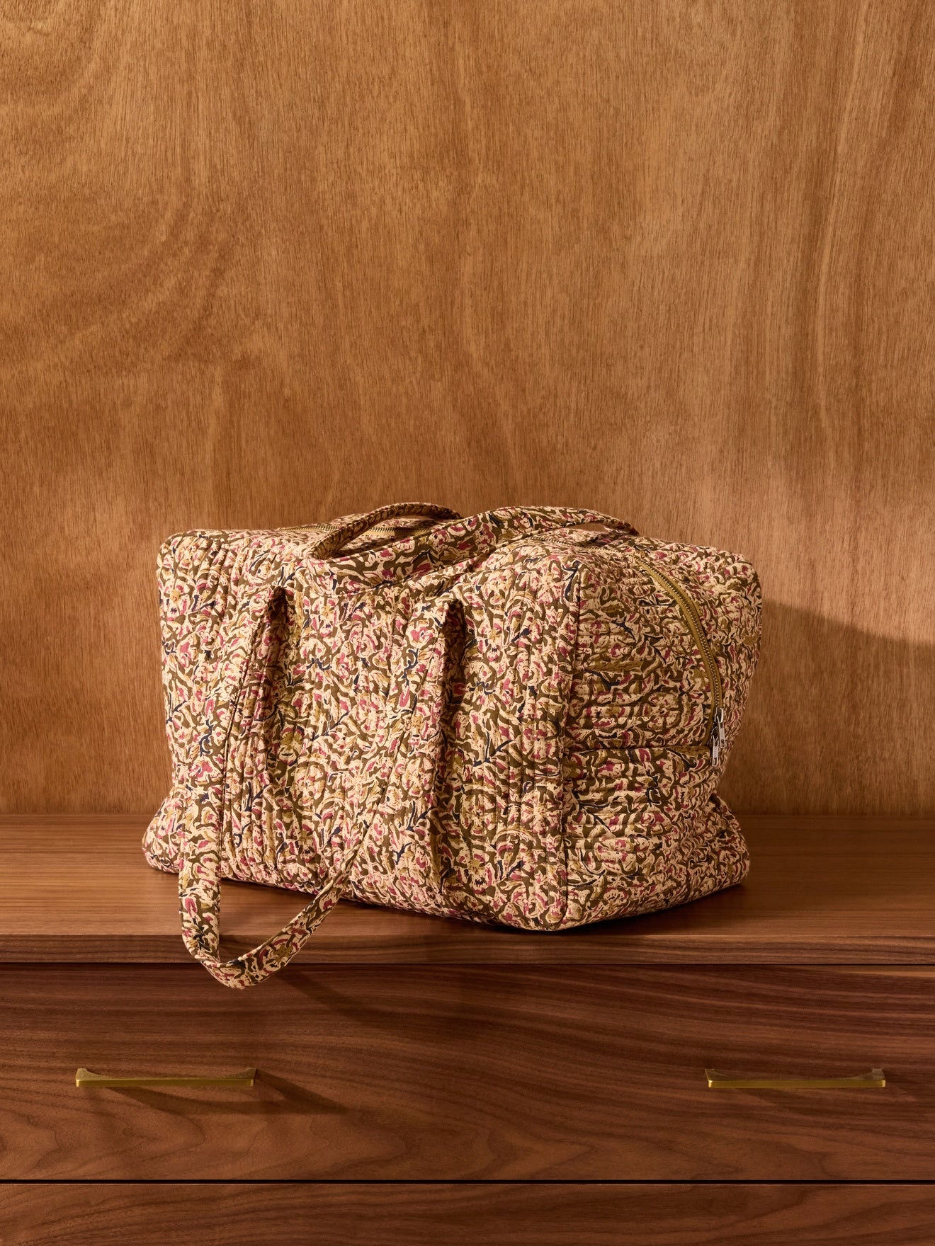 Sac week-end imprimé indien Fleurs Agra, CYRILLUS