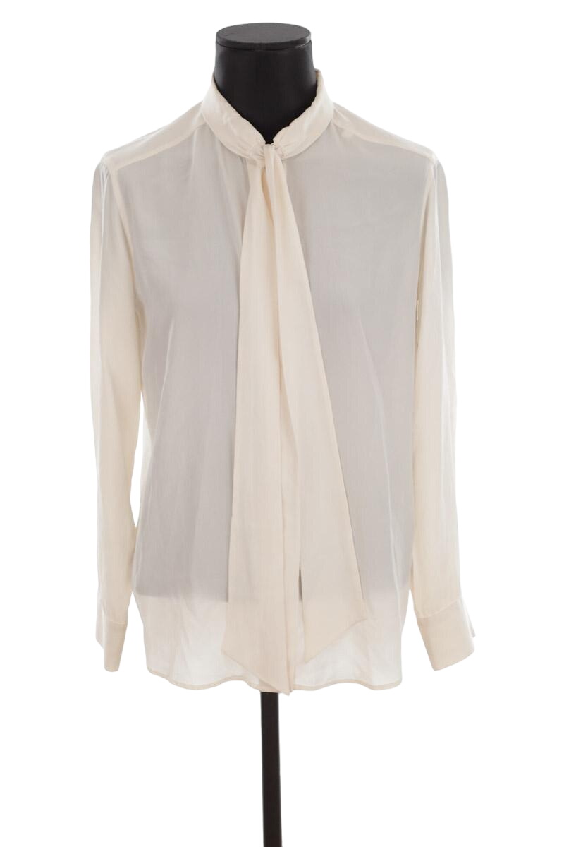 Blouse En Soie SANDRO Taille 38 (2) - Tunique Manches 3/4 Multicouleur Occasion Très Bon État