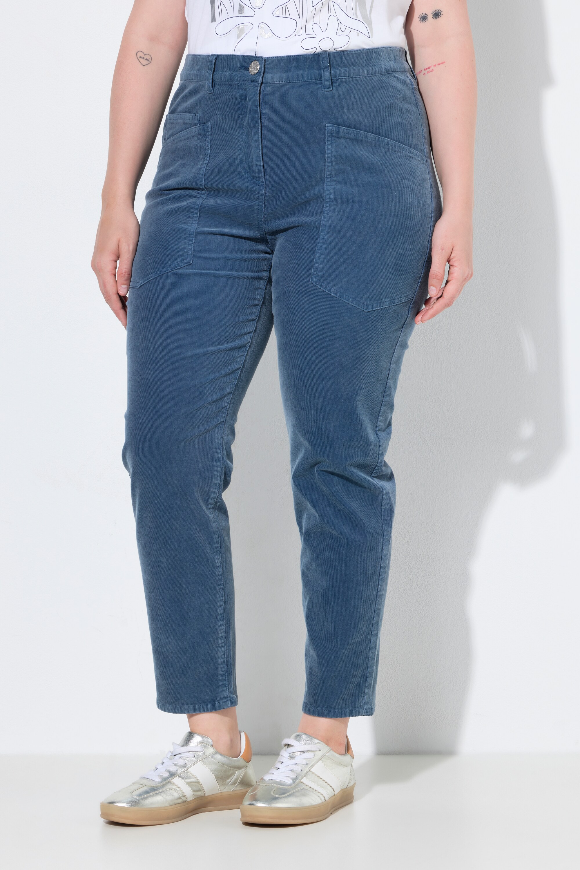 Pantalon en velours côtelé extensible, ULLA POPKEN