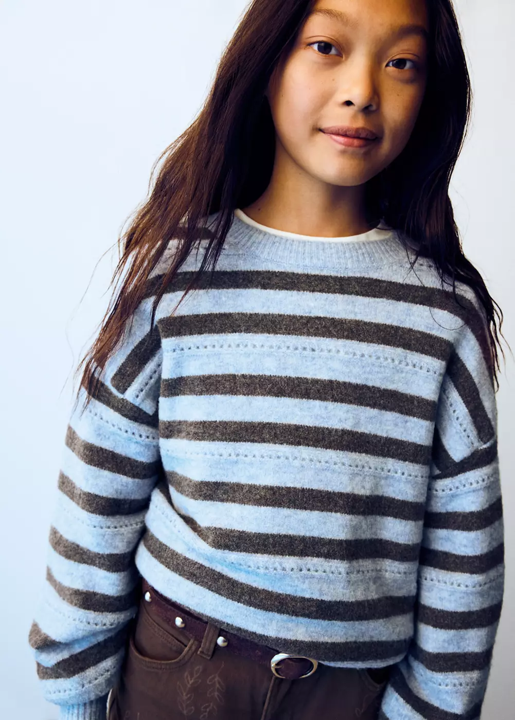Pull-over en maille à rayures, MANGO KIDS