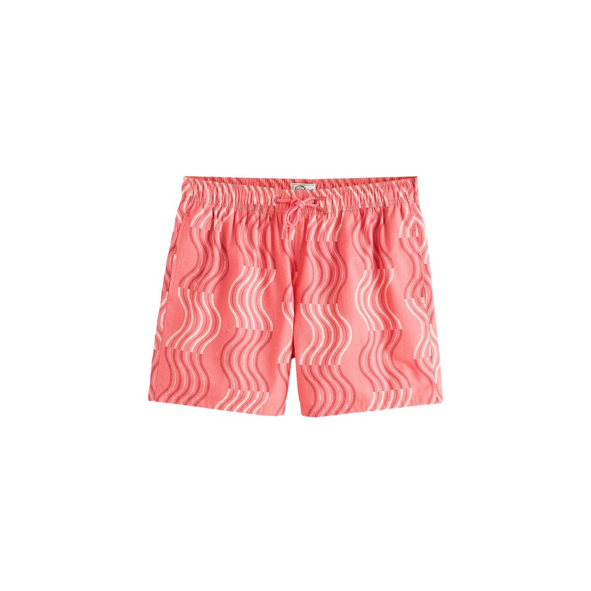 Short de bain vague en coton mélangé, NEXT