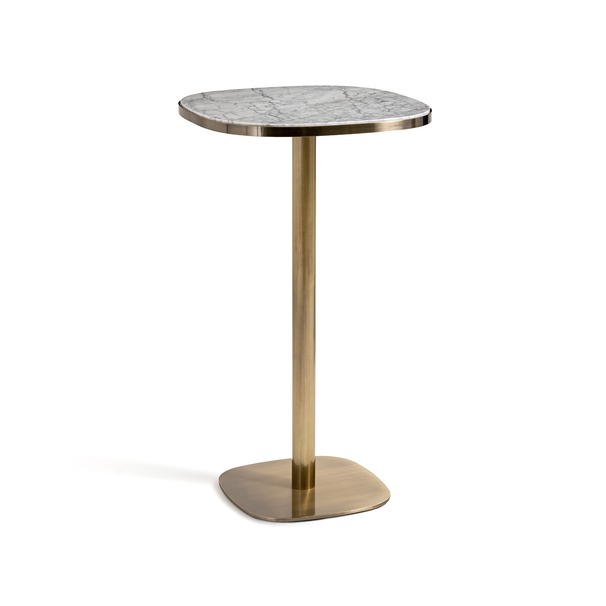 Lixfeld White Marble & Metal High Table