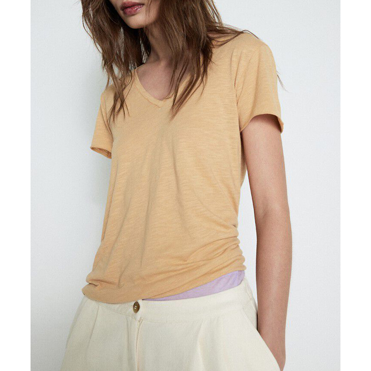 T-shirt met V-hals en korte mouwen Jacksonville