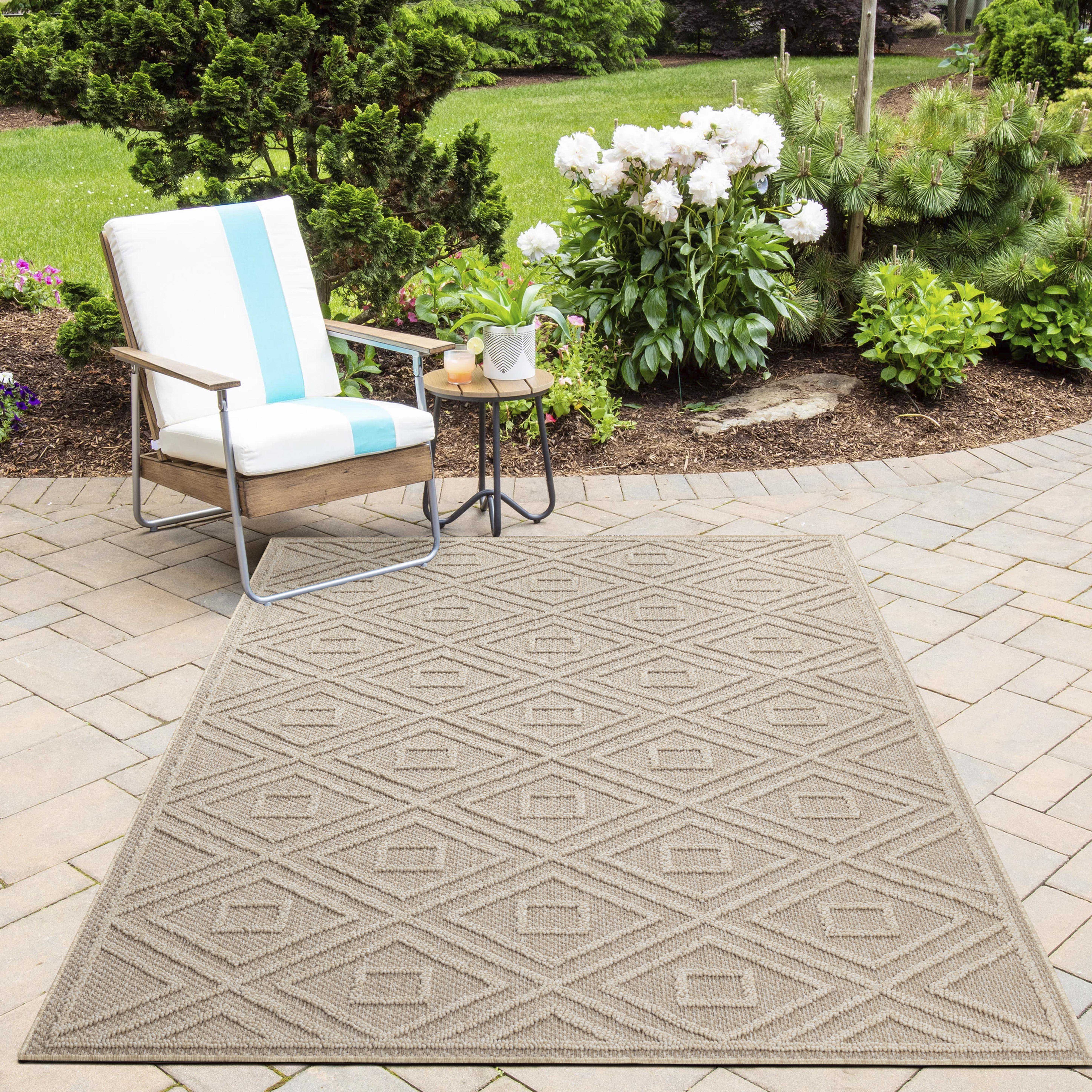 Tapis intérieur extérieur à motif graphique PATARA, NAZAR RUGS