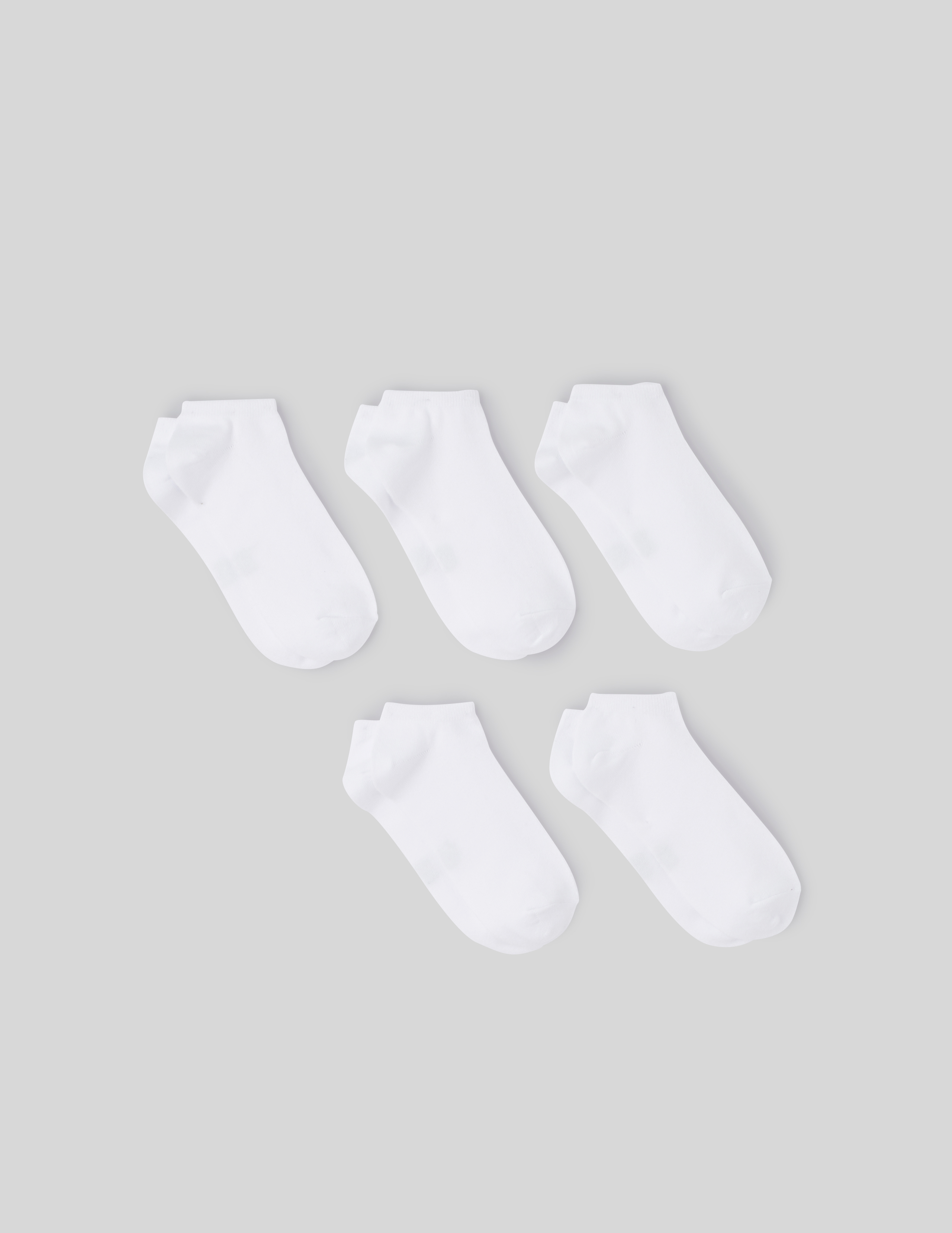 Lot de 5 paires de socquettes unies, BZB