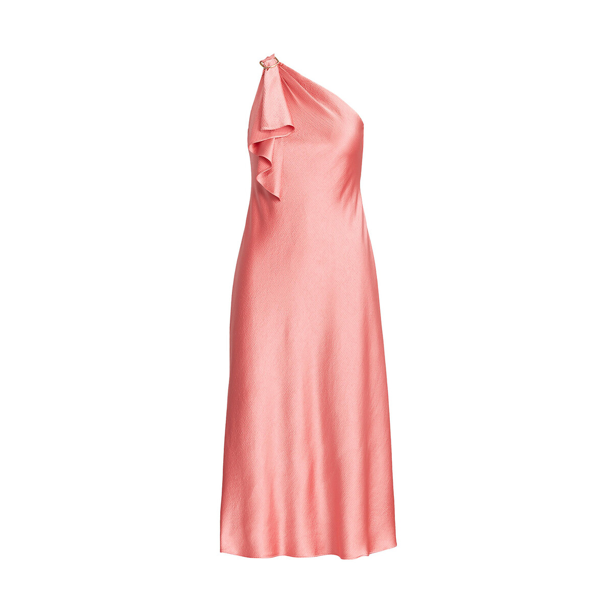 Abito svasato one shoulder rosa Lauren Ralph Lauren | La Redoute