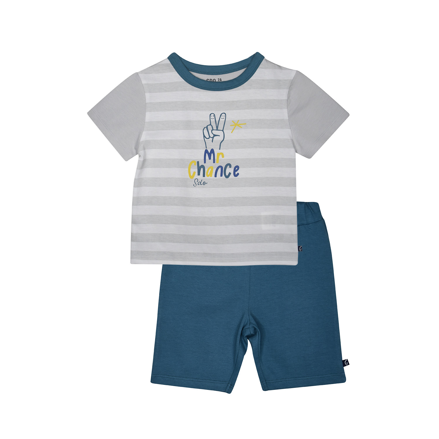 Pyjama 2 pieces lemuel court enfant, SUCRE D'ORGE