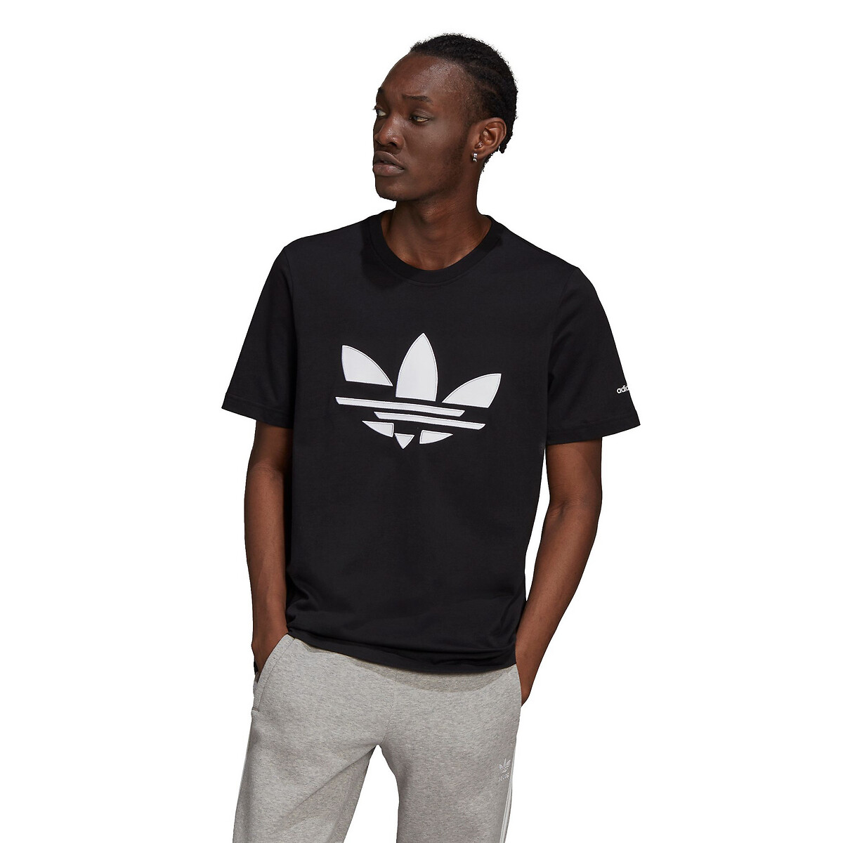 adidas outline trefoil tee