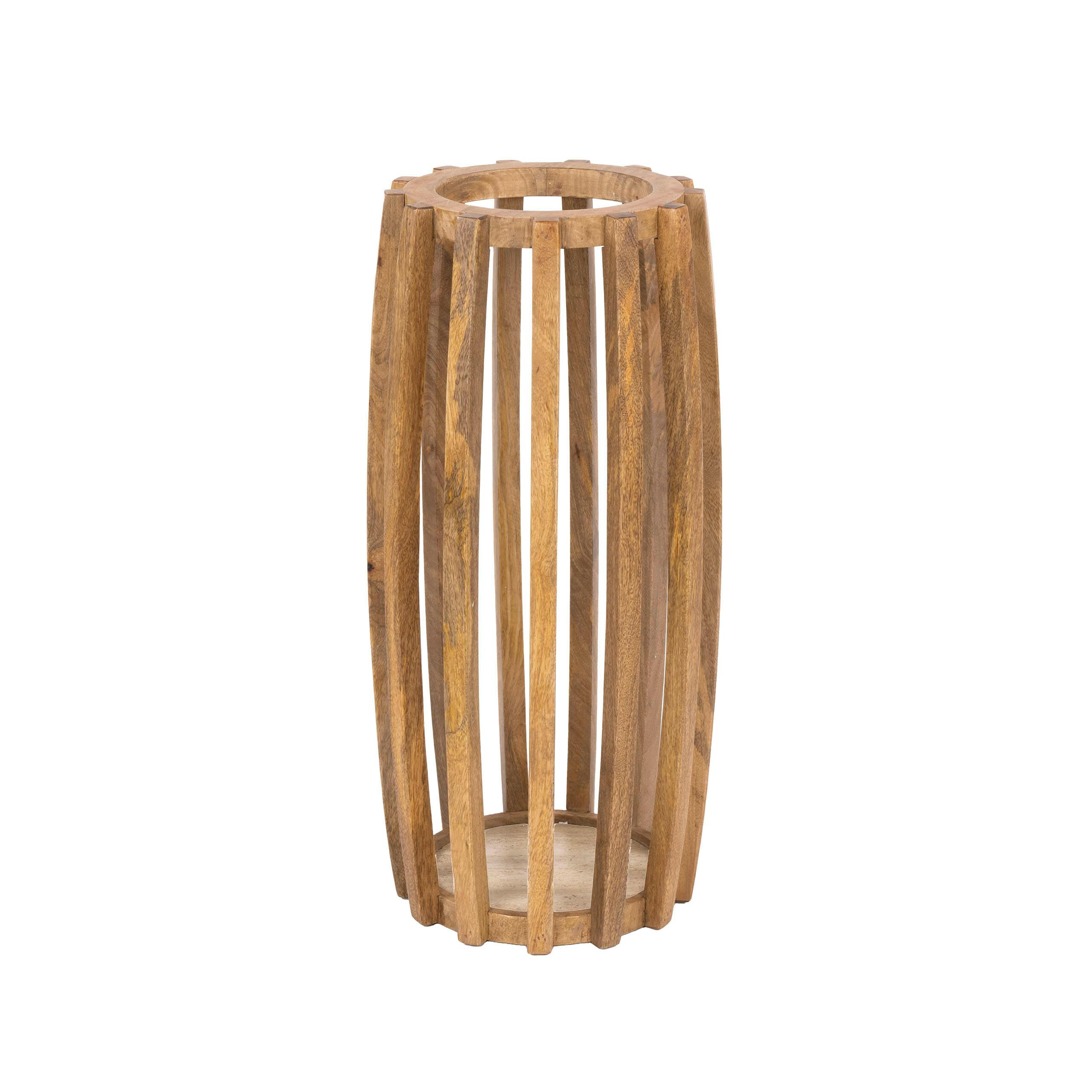 Porte-parapluies ajouré en bois de manguier DELHI, PIER IMPORT