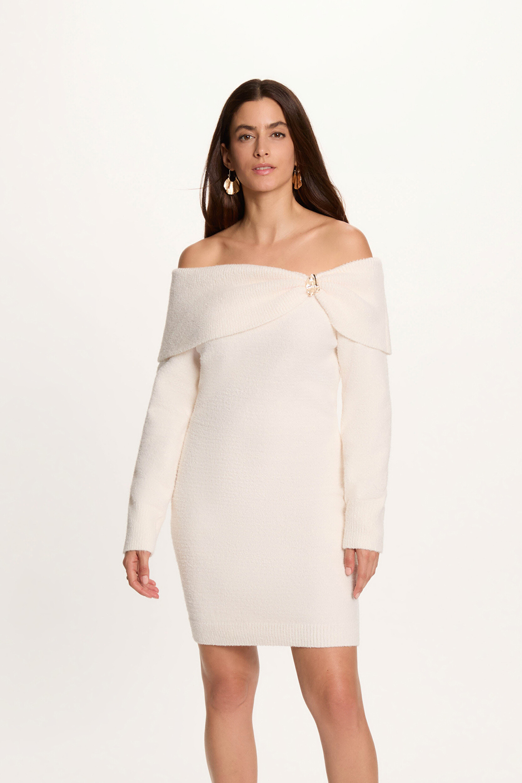 Robe tricot col bardot, MORGAN