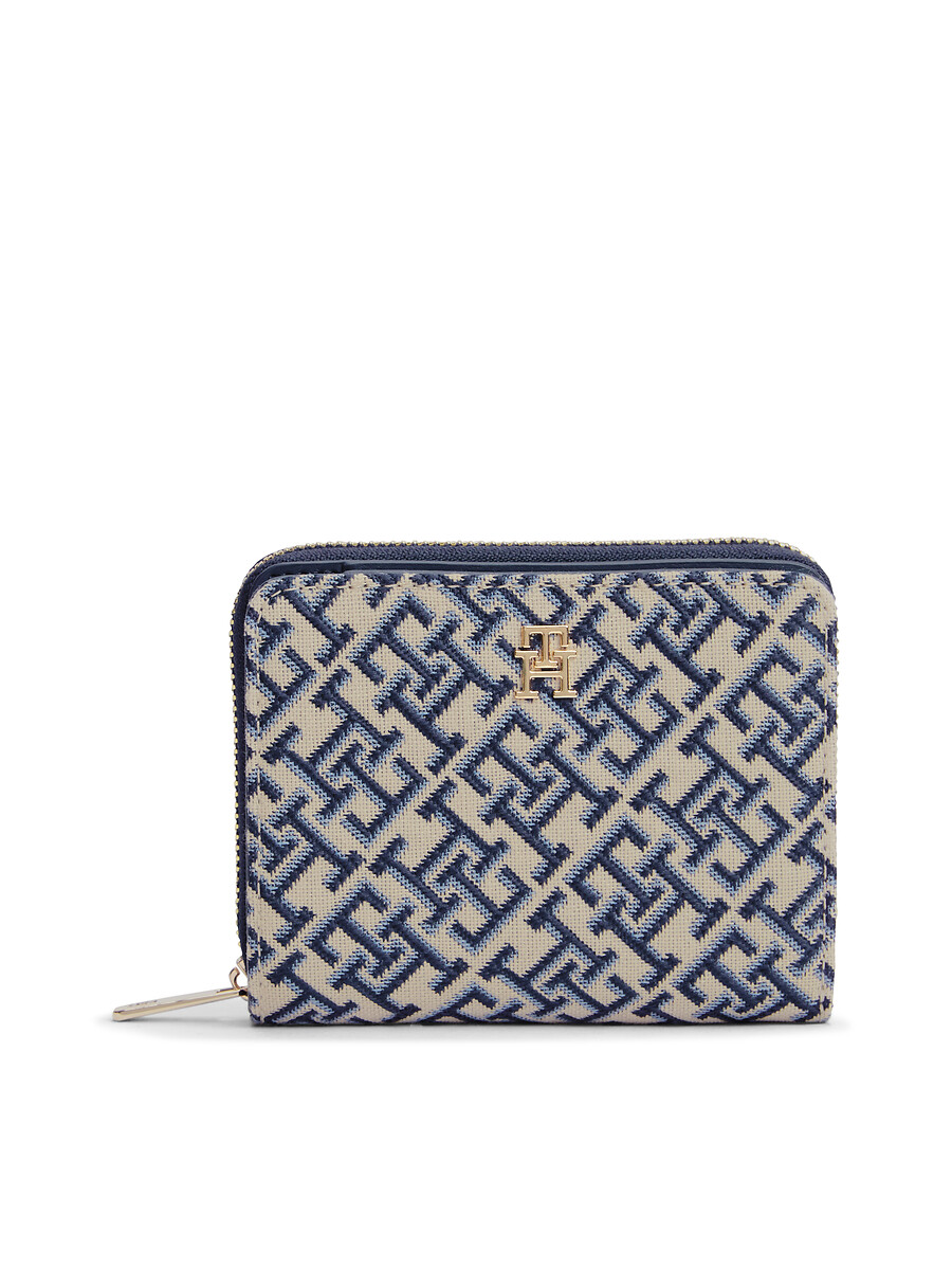 Porte-monnaie à monogramme TH, FLAP JACQUARD, TOMMY HILFIGER
