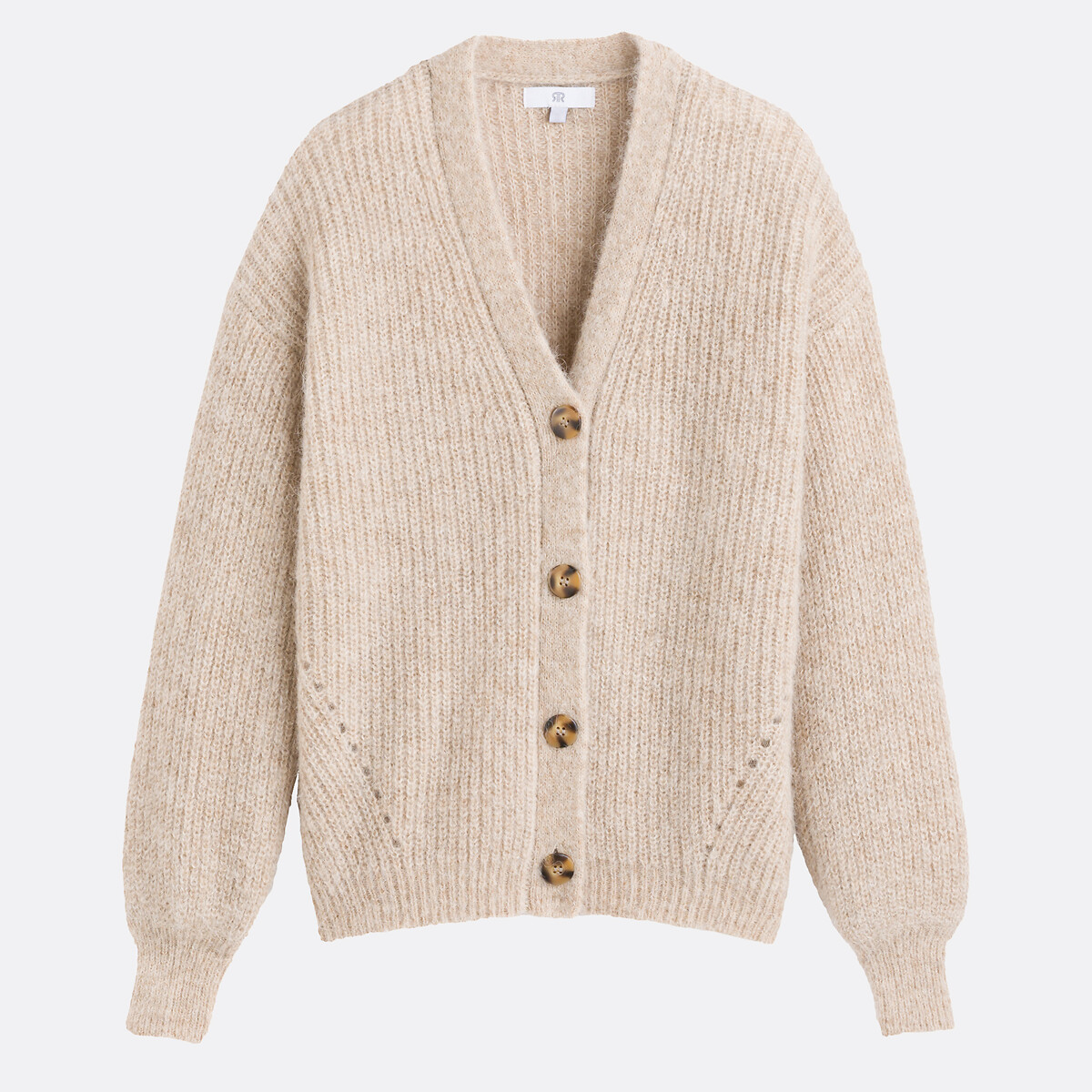 Signatures gildas cardigan with v-neck in alpaca mix La Redoute