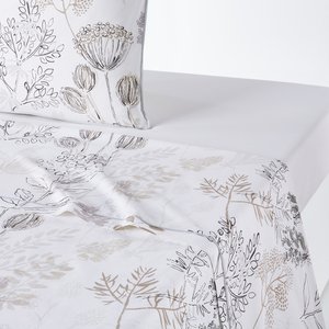 Romarin Floral 100% Cotton Flat Sheet LA REDOUTE INTERIEURS image