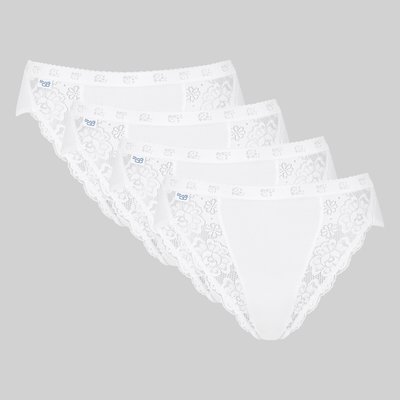 Pack of 4 Chic Knickers in Cotton Mix SLOGGI