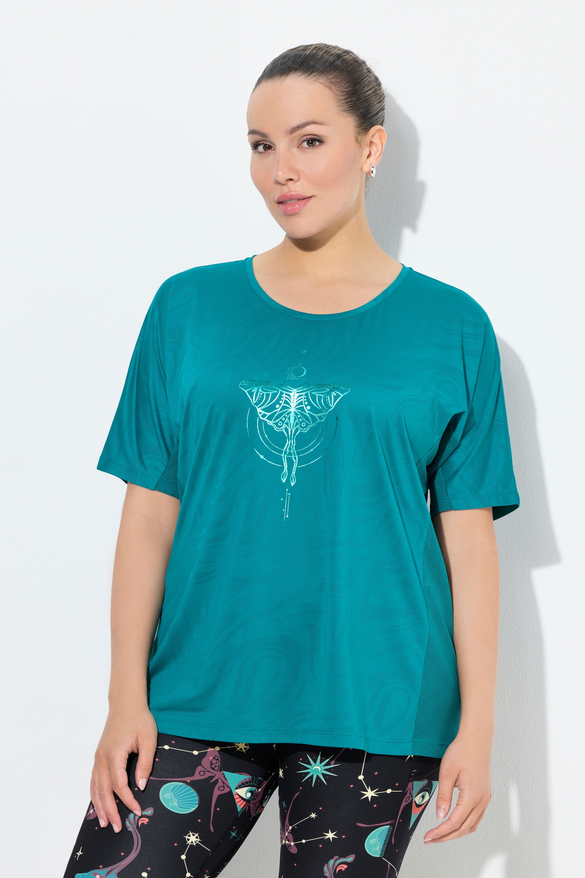 T-shirt technique à col rond et, ULLA POPKEN