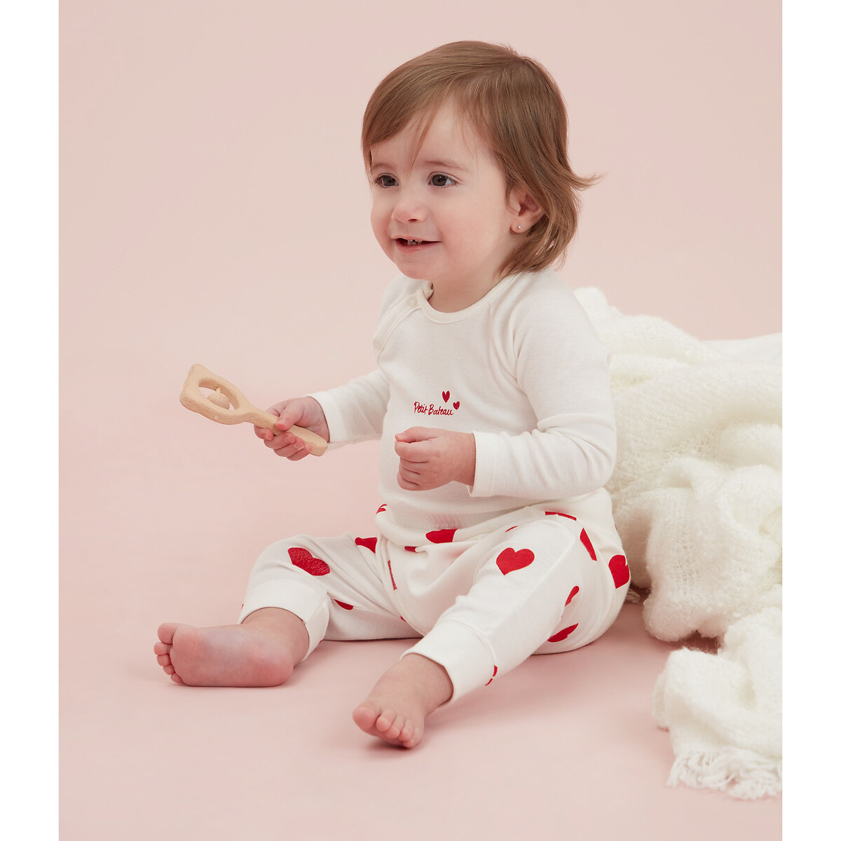 Organic Cotton Outfit in Heart Print