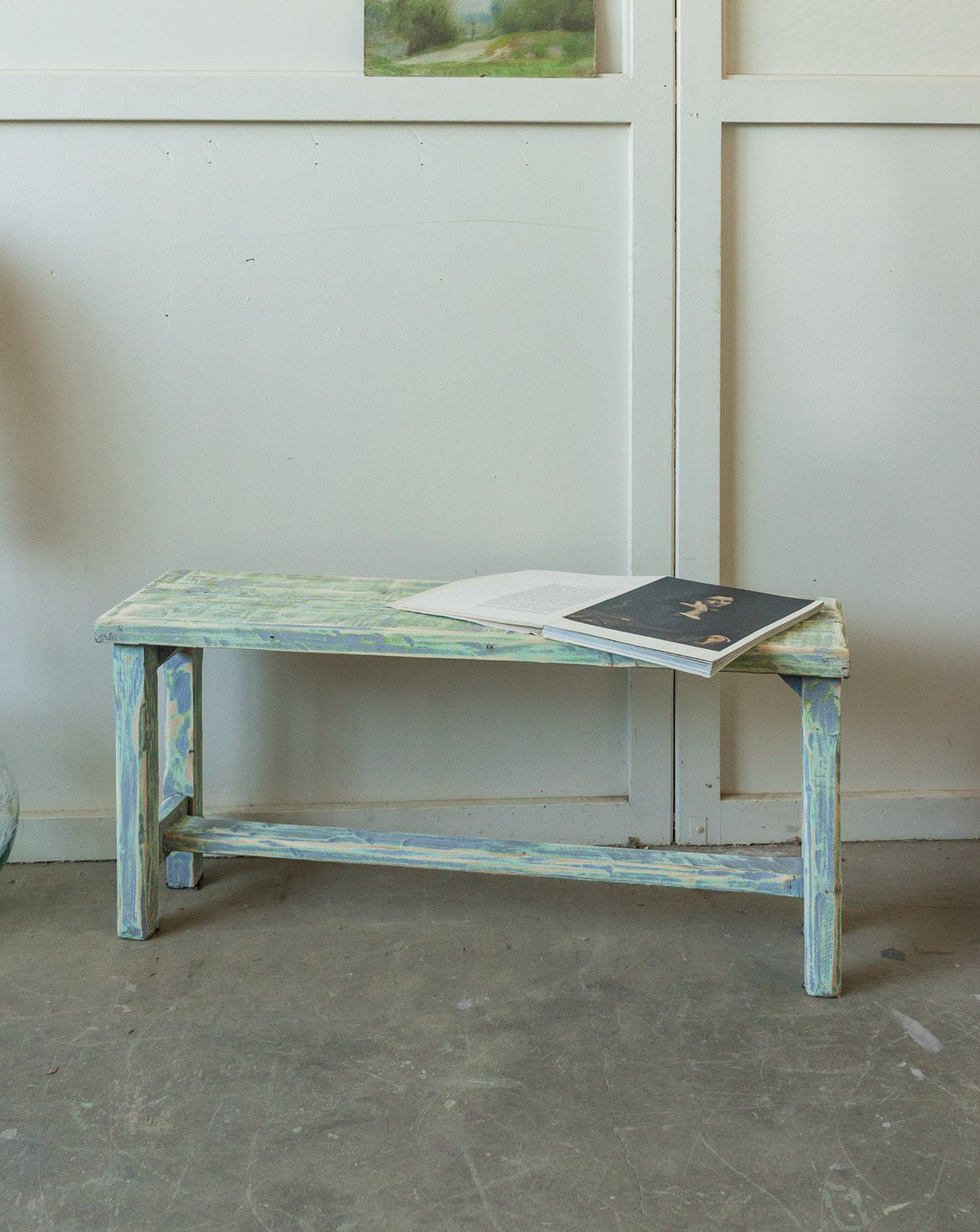Banc de ferme patiné Antoine N°516 - Bon état, DEBONGOUT