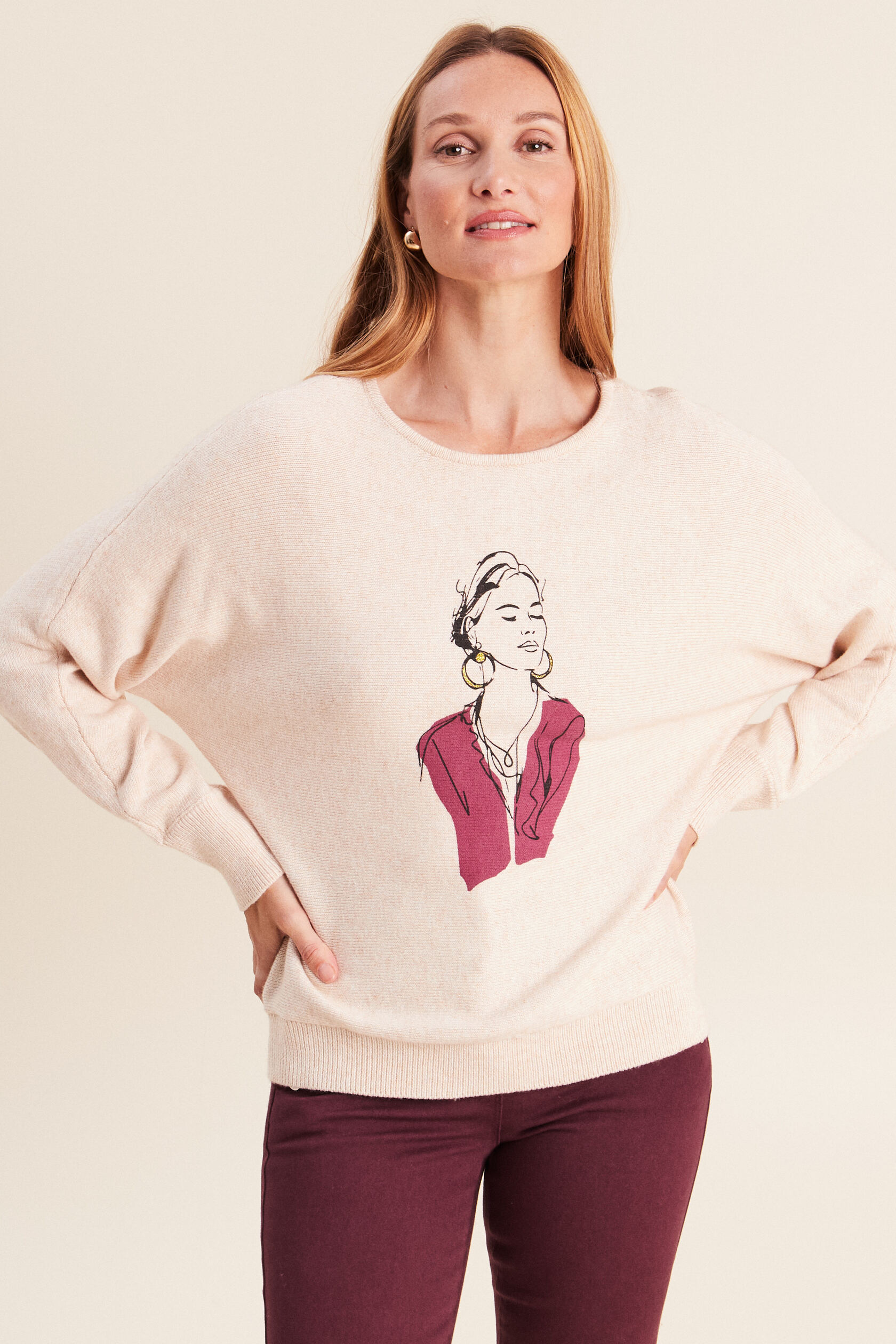 Pull col rond manches longues, BREAL
