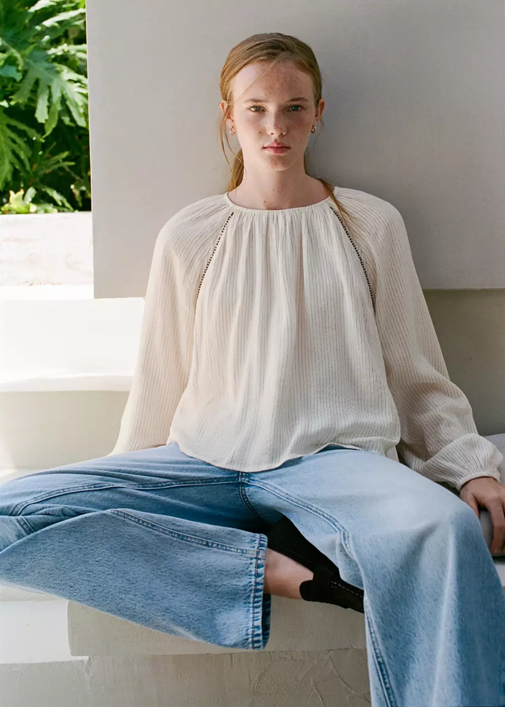 Blouse à rayures perles, MANGO TEEN