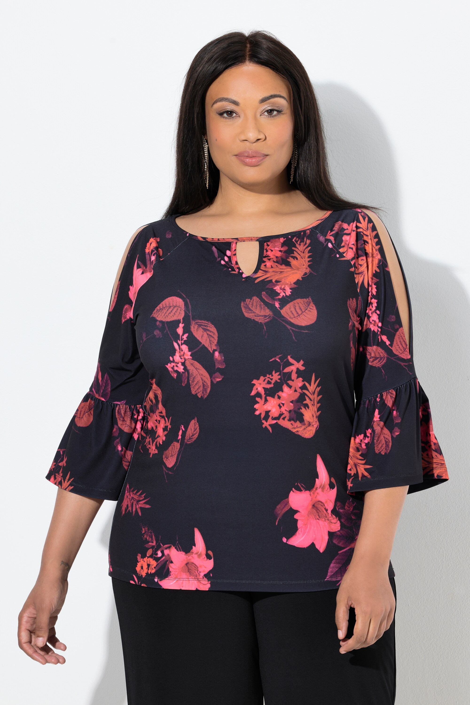 T-shirt imprimé à fleurs, ULLA POPKEN