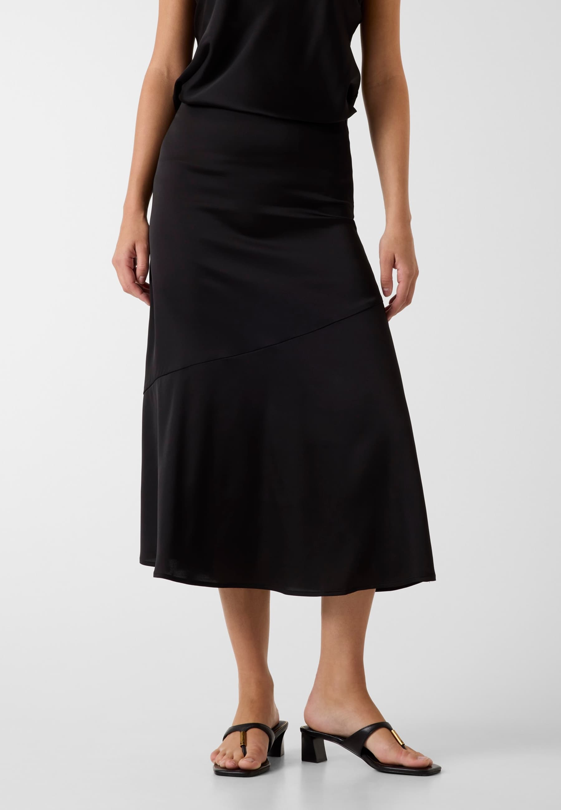 Jupe Midi En Satin, GUESS