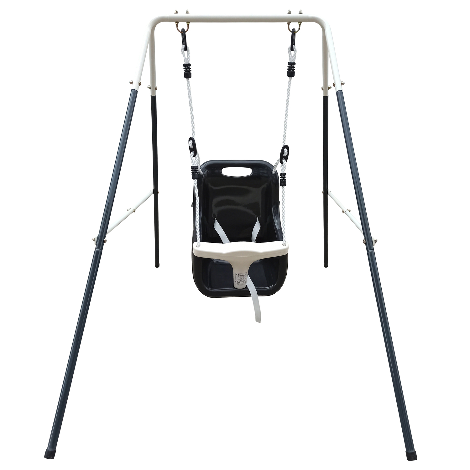 AXI Metal Baby Balancoire avec siege Anthracite cream, AXI HOUSE