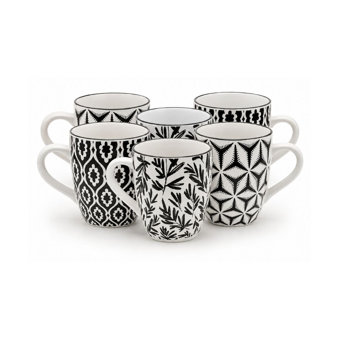 Lot de 6 mugs, SAVANA, ARTIME
