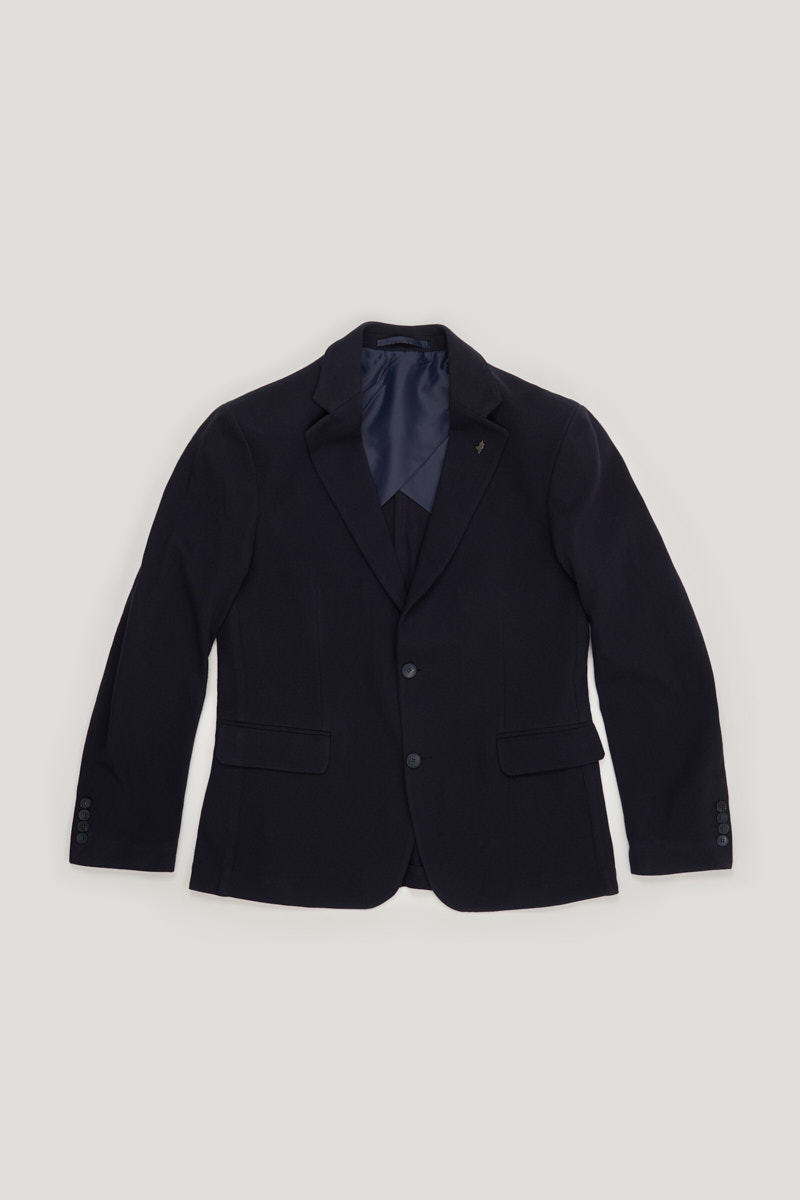 Blazer en piqué de coton, MCS