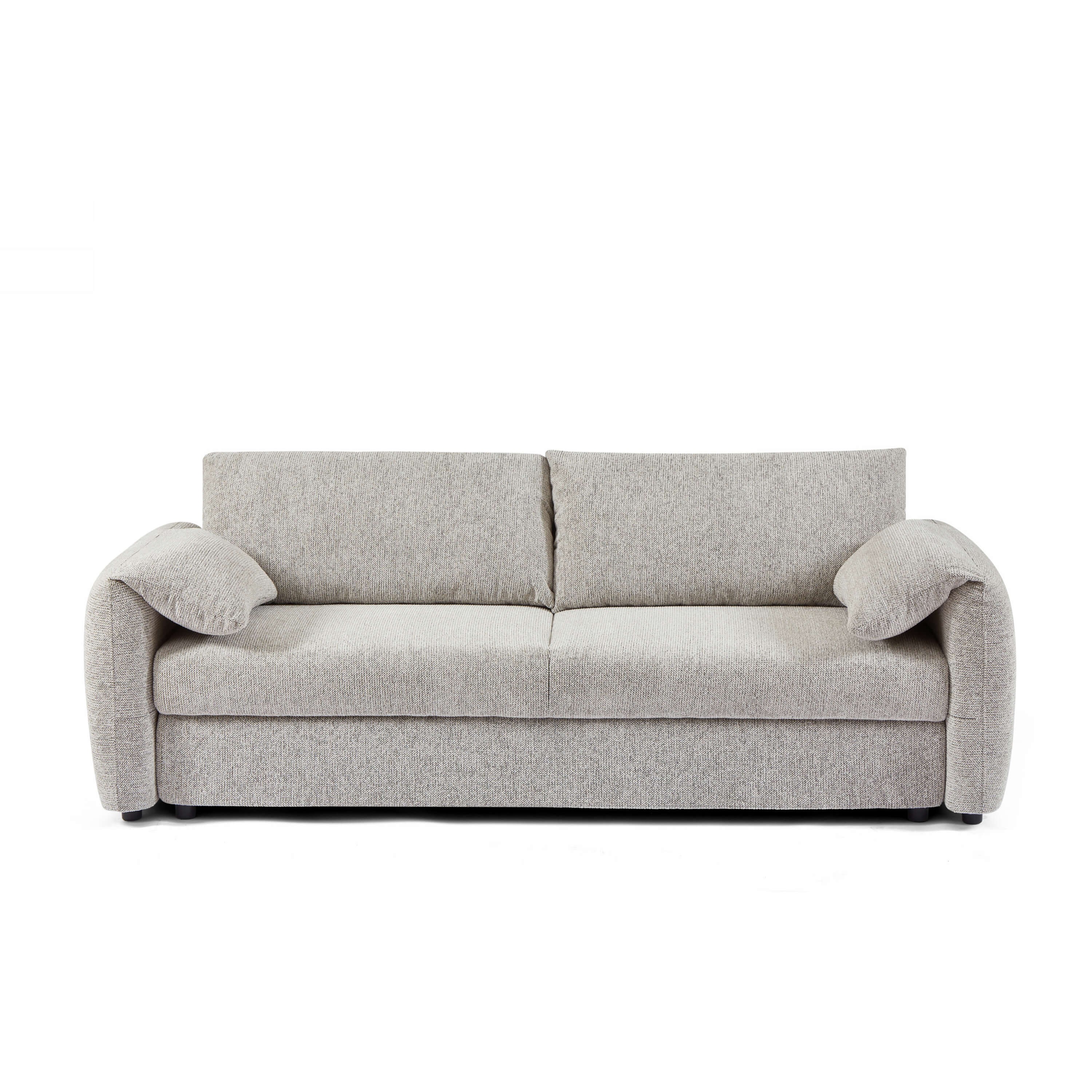 Canapé droit convertible chenille tramé ANGEA, BAÏTA