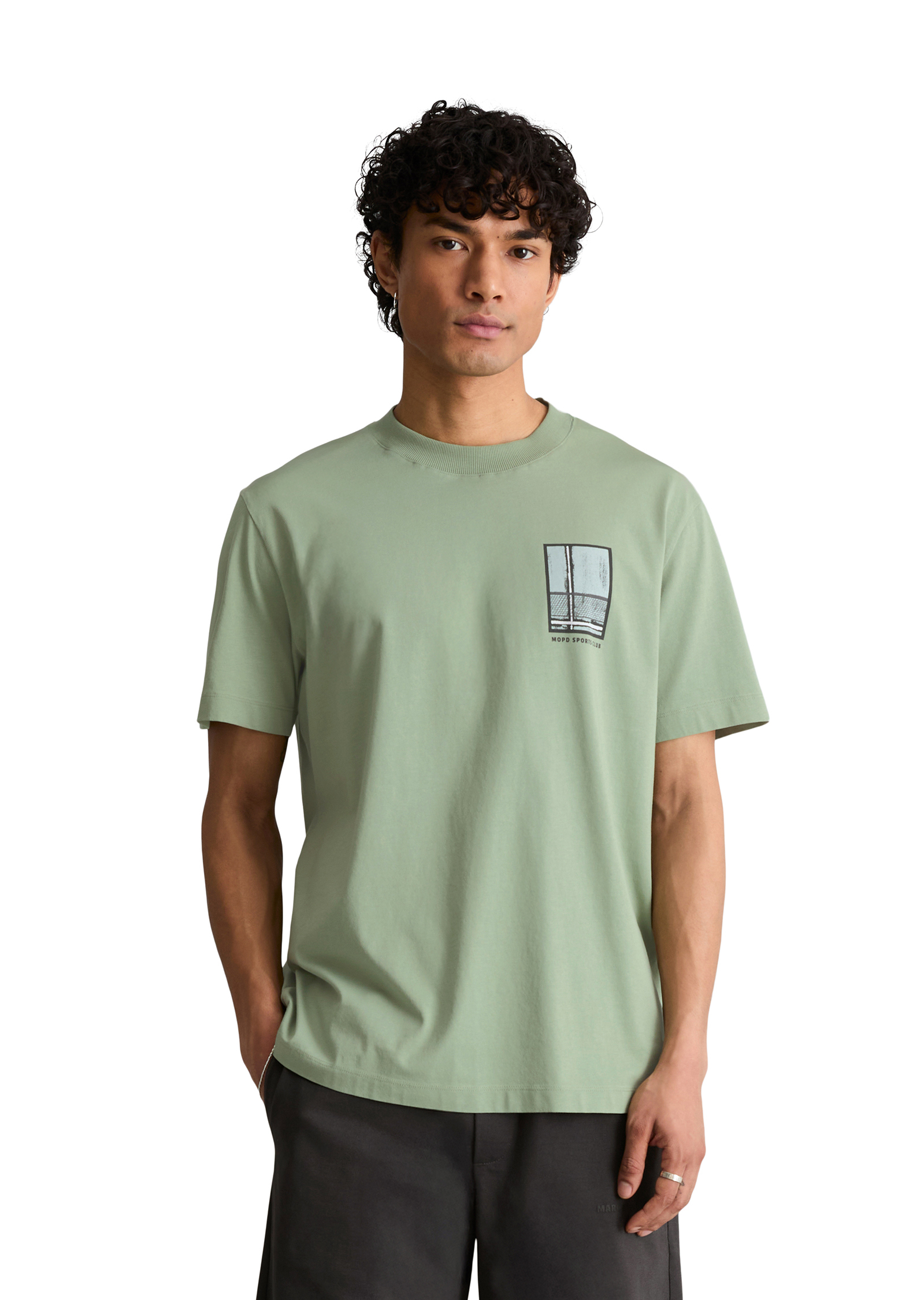 T-shirt relaxed avec un grand imprimé au dos, MARC O’POLO DENIM