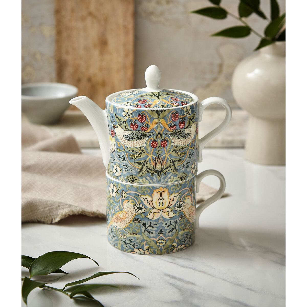 Morris & Co. Strawberry Thief Tea for One, MORRIS & CO.