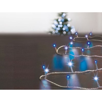 Guirlande extérieure 100 LED Blanc froid / bleu FEERIE CHRISTMAS