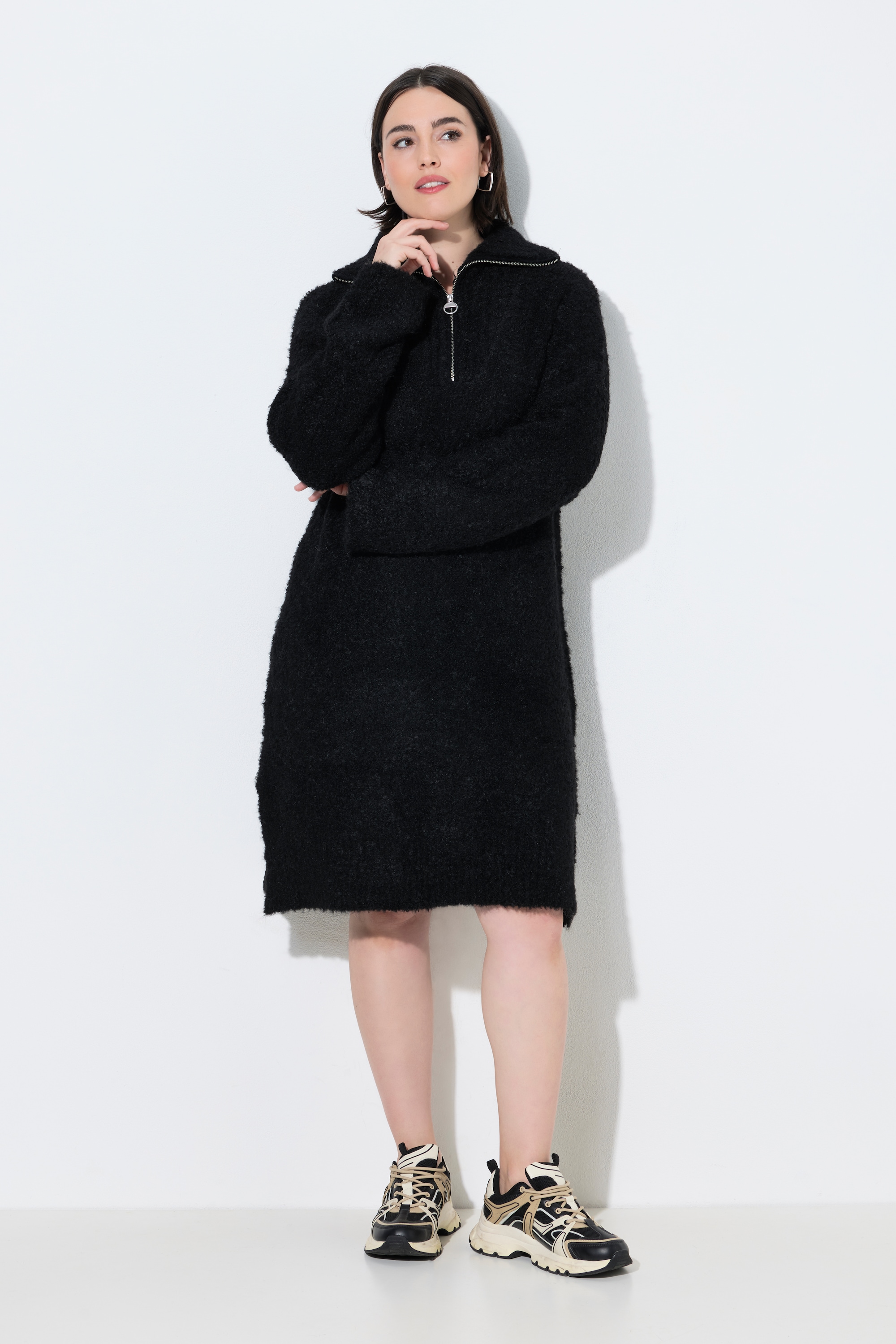 Robe en maille, coupe évasée, ULLA POPKEN