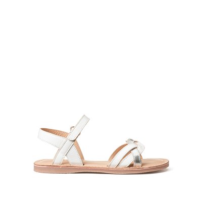 Leather Sandals with Touch 'n' Close Fastening LA REDOUTE COLLECTIONS