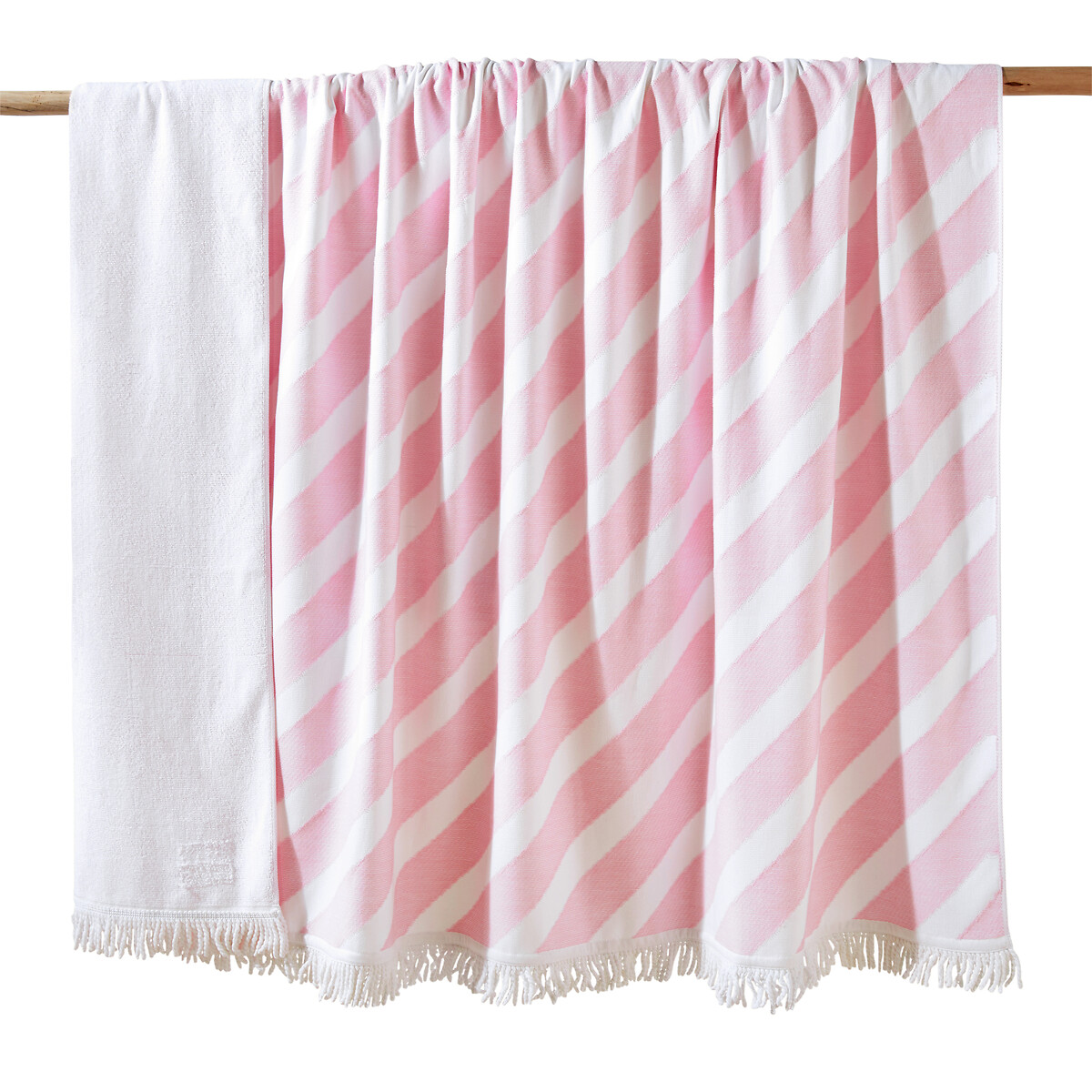 XXL Fringed Striped 100% Cotton Fouta Towel