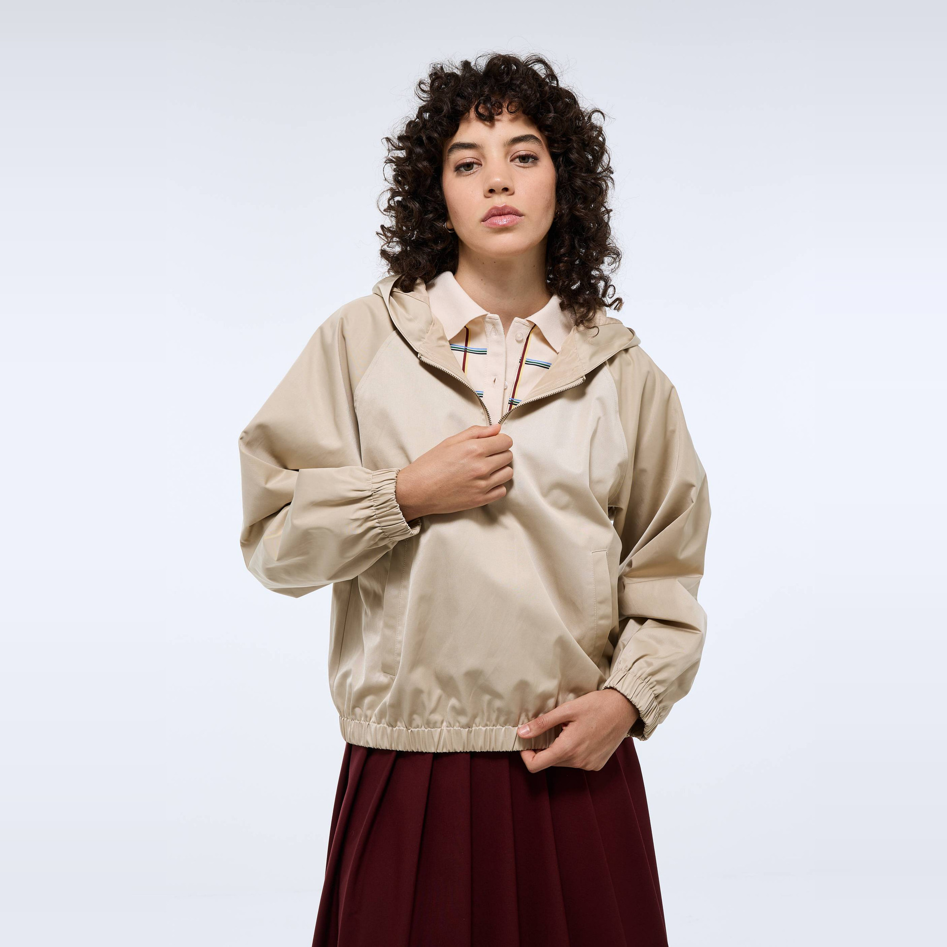 Anorak contenant du coton, MONOPRIX
