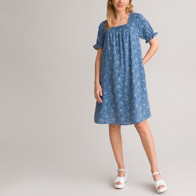 Recycled Mid-Length Dress in Floral Print ANNE WEYBURN