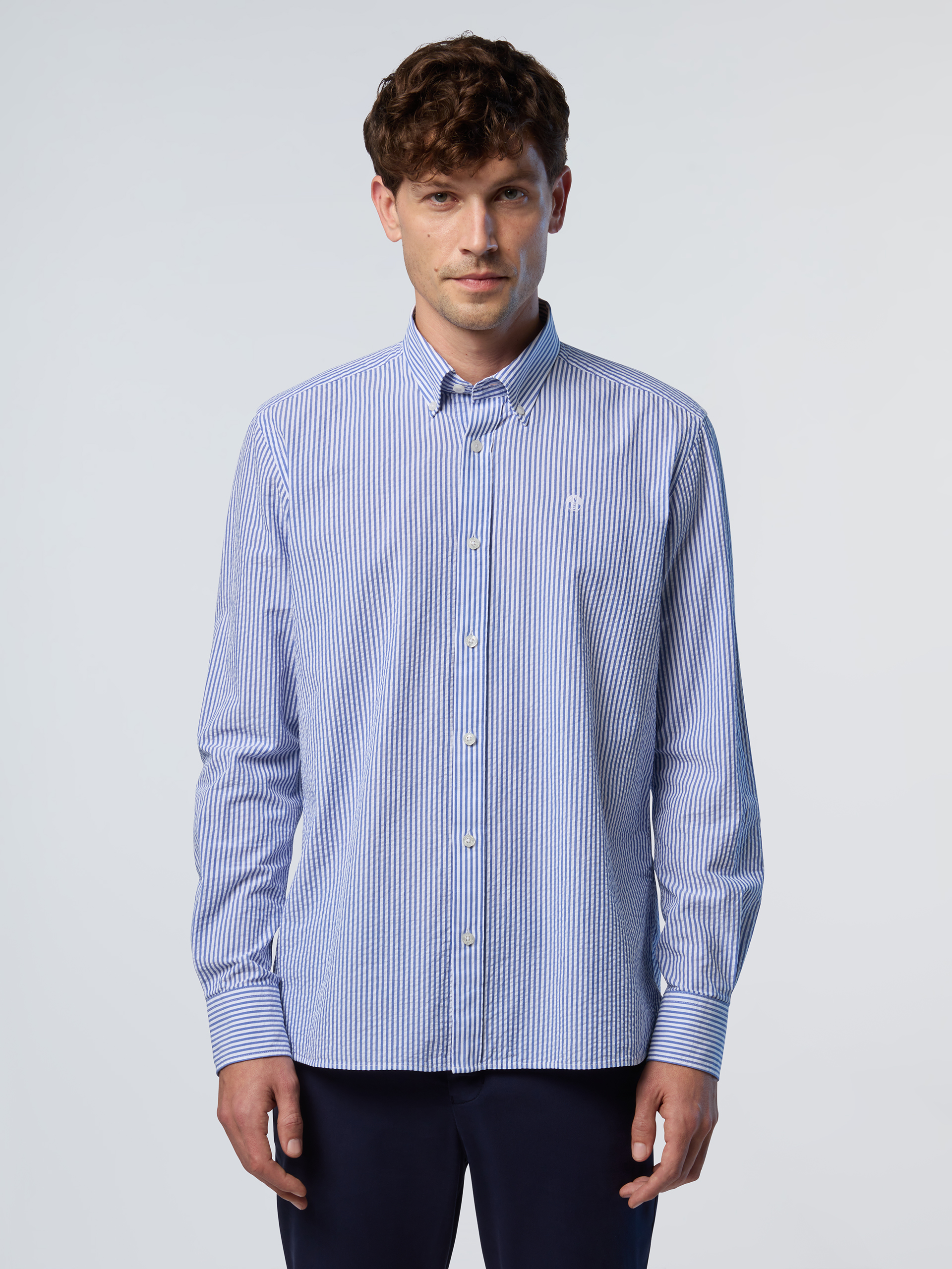 Chemise rayée en seersucker, NORTH SAILS
