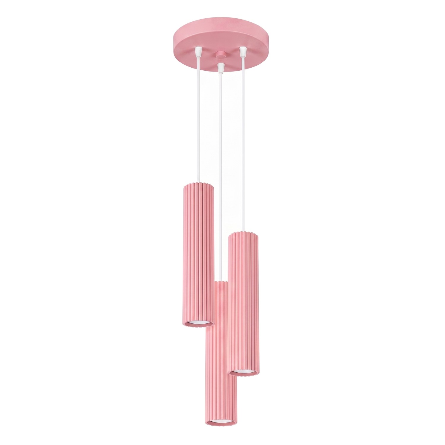 Suspension Aluminium Rose GU10 3 Karbon, EDEN